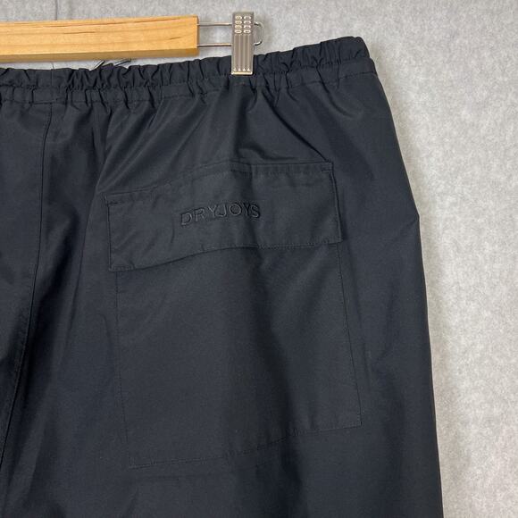 FootJoy DryJoy Mens XL Rain Pant Black Elastic Waistband Drawcord - Picture 3 of 12